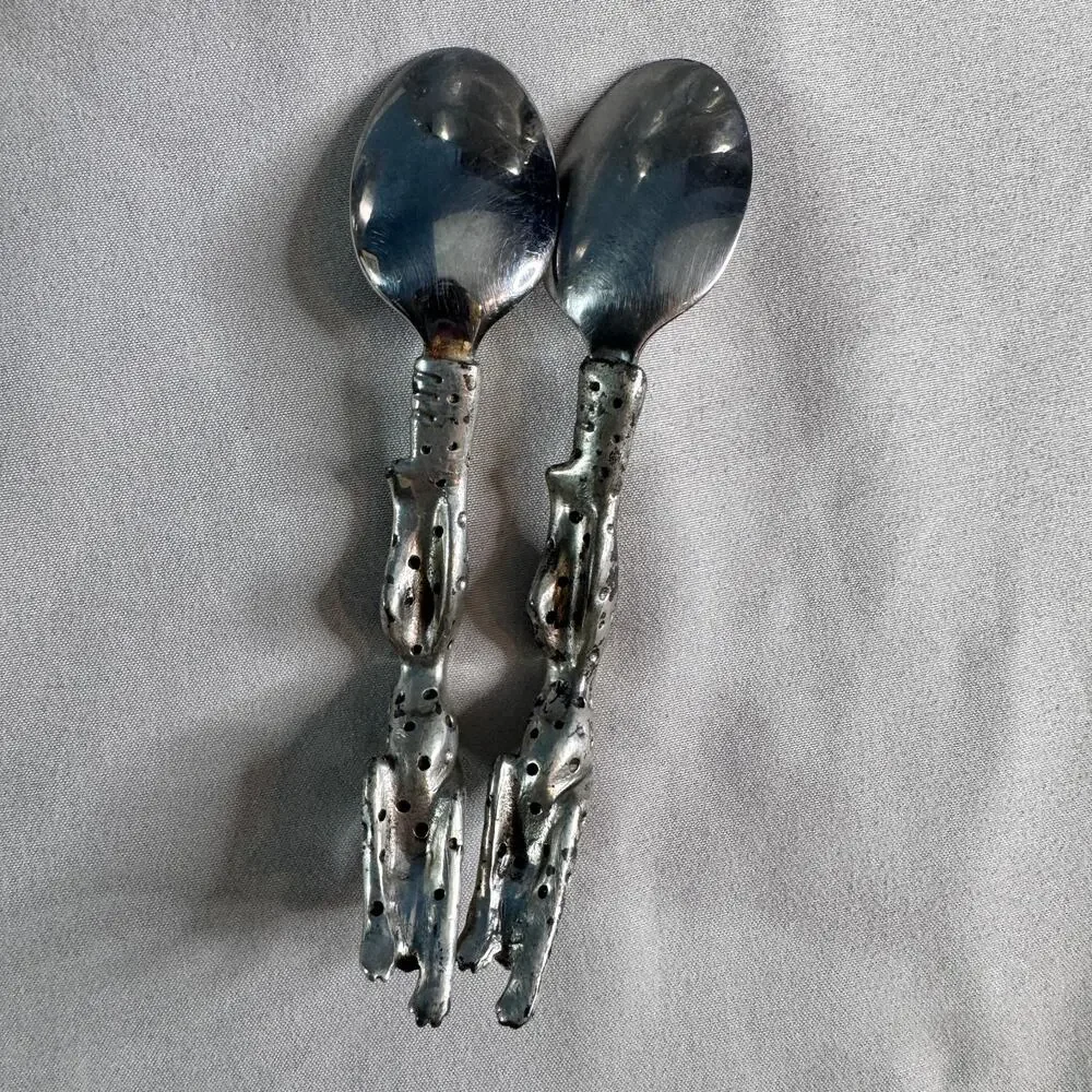 Diana Carmichael African Collection Cheetah Drinking Bowls South Africa Pewter